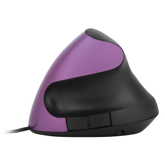 Souris filaire verticale USB 1600DPI Design ergonomique Repose-poignet Souris de jeu pour PC portable informatique dordinateur