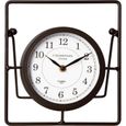Pendule horloge à poser - Style rétro - NOIR-1