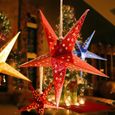 Arbre de Noël pentagram abat-jour étoile papier suspendus Noël décor de mariage fournitures/367/5000 rouge-1