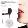 Système de microphone sans fil UHF, casque de microphone sans fil Lavalier multifonction avec émetteur de poche pour chant /-1