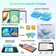 Blackview Tab 60 Tablette Tactile 8.68" Android 13 12Go+128Go-SD 1To 6050mAh 8MP+5MP PC Mode,5G WiFi,4G Dual SIM Tablette PC - Vert-1