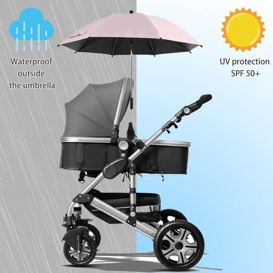 Parasol Poussette Universel - Anti-UV - Pour Bébé - Extérieur/Plage