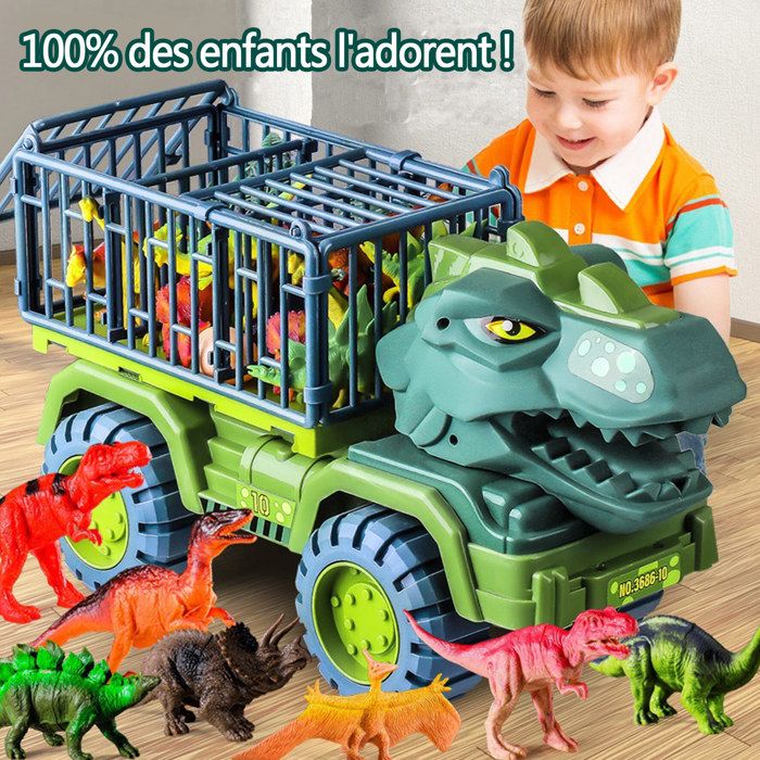 Camion Transporteur Dinosaure Jouet - AZWIX - Pour Garçon 3-5 Ans