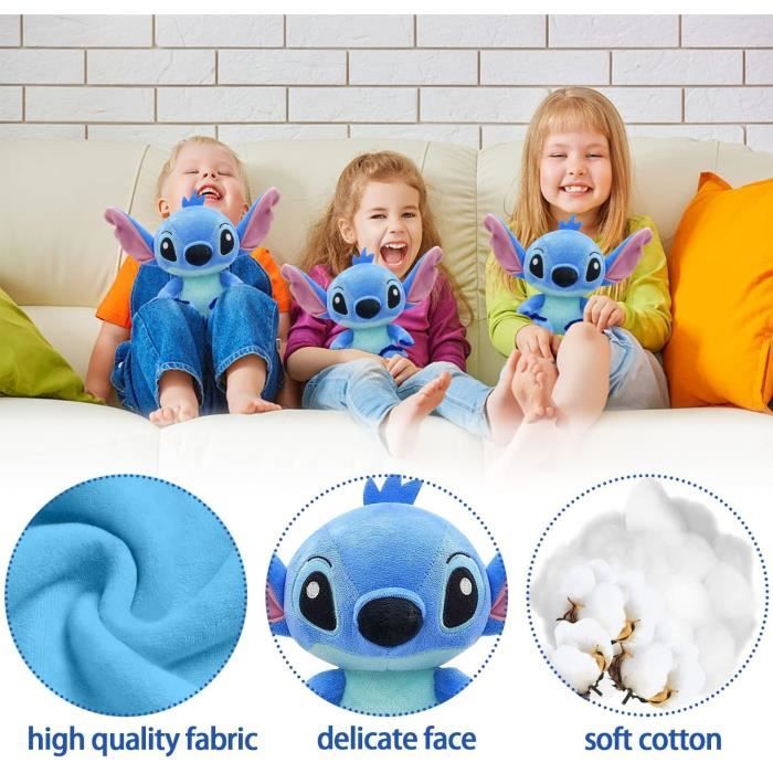 Stitch Soft Doll mignon en peluche jouet d'anniversaire cadeau bleu