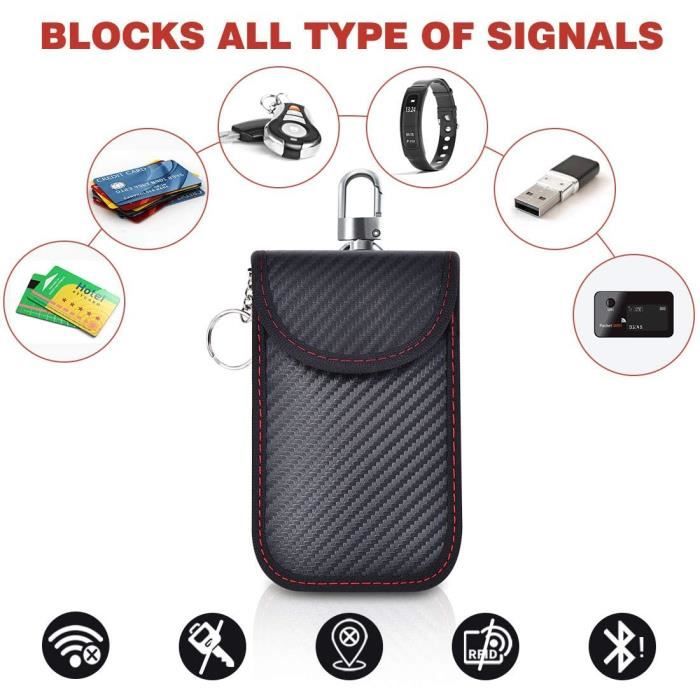 Mini Etui Anti RFID Cle Voiture Portable Etui Blocage RFID pour Clef Voiture Keyless Protection Antivol AntiTelecommande Vehicule Cdiscount Bagagerie Maroquinerie