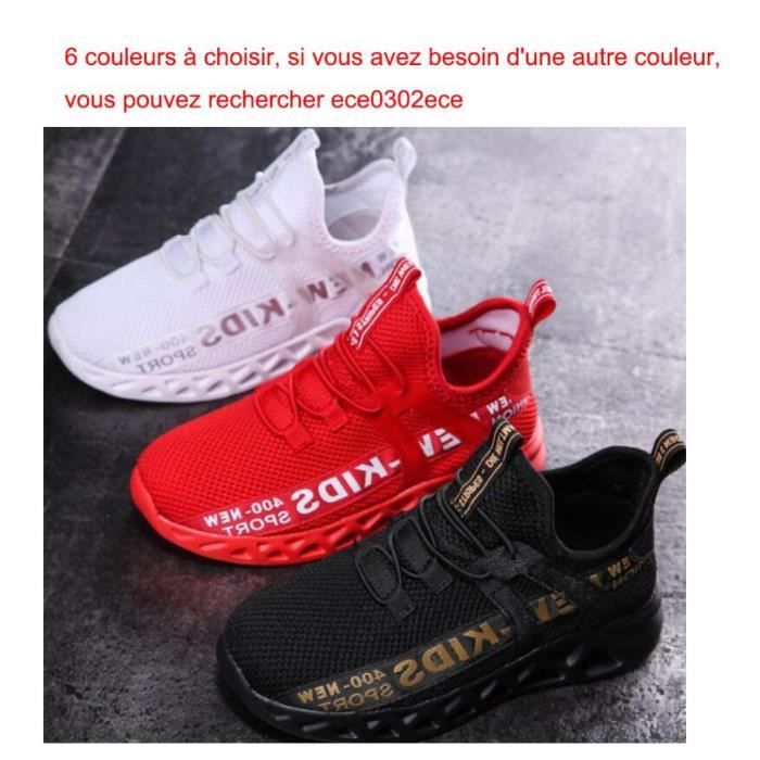 Chaussures de Running Enfant ECELEN Été Noir Léger et