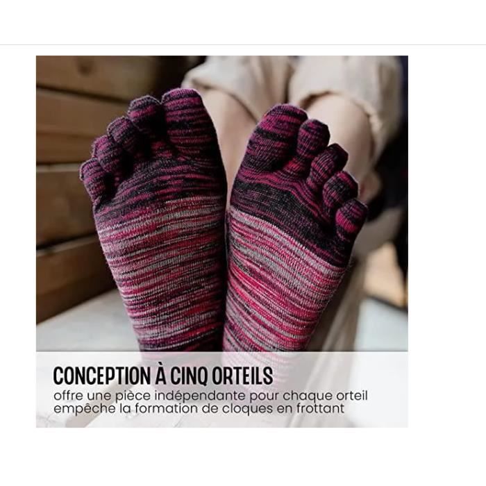 Chaussettes 5 Doigts Homme Chaussettes Orteils Separes Sport Chaussette Doigt de Pied Homme Chaussette Five Fingers 39 45 5 paires Multicolor Cdiscount Pret a Porter