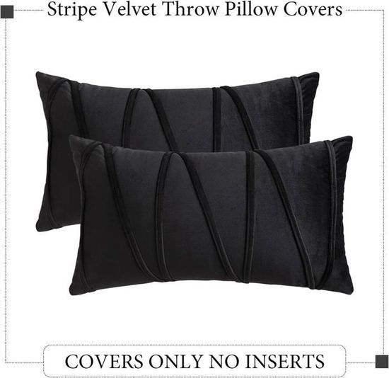 Lot De 2 Housses De Coussin Velours Chenille Vert Foncé 50x50 Arlo | Maisons Du Monde