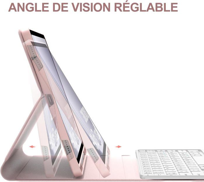 Coque Avec Clavier Pour Galaxy Tab A9+ 11" (SM-X210) - Rétroéclairage RGB, Trackpad