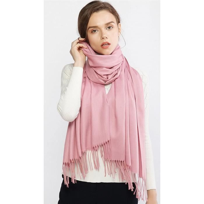 Écharpe Pashmina RIIQIICHY - 200x70cm, Douce Et Chaude Pour Femmes