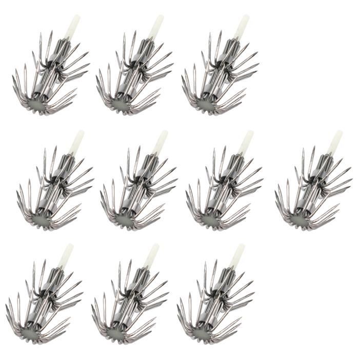 Noctilucent Lot de 5 leurres de pêche lumineux en métal dur avec hameçon triple en plumes 14 g