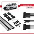 Compatible avec Dacia Logan MCV 2007-2012 Barres de Toit FLY Modèle Railing Porte-Bagages de voiture GRIS-3