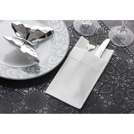 50 Serviettes De Table En Tissu 30x30 Cm - Lavables, Réutilisables, Pour événements Et Mariage