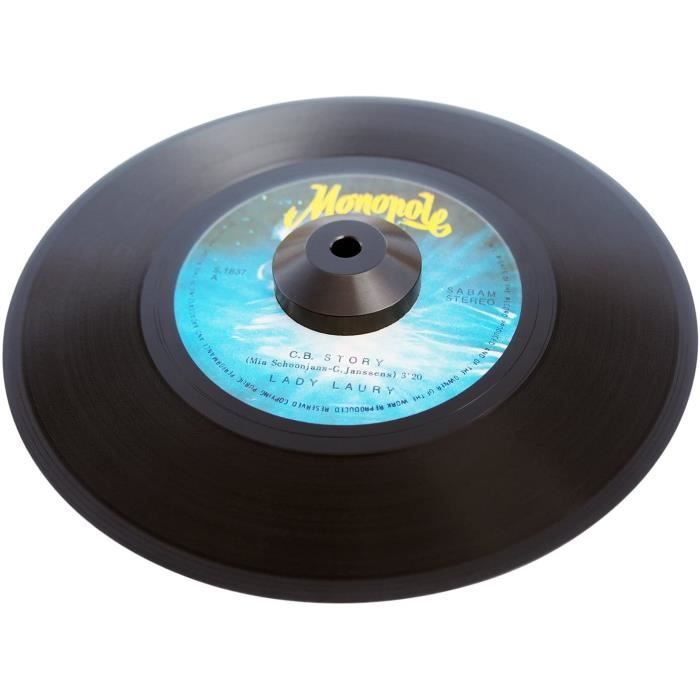 Adaptateur pour disque vinyle 45 tours - DJ Gearix - en aluminium black  anodized - Cdiscount TV Son Photo