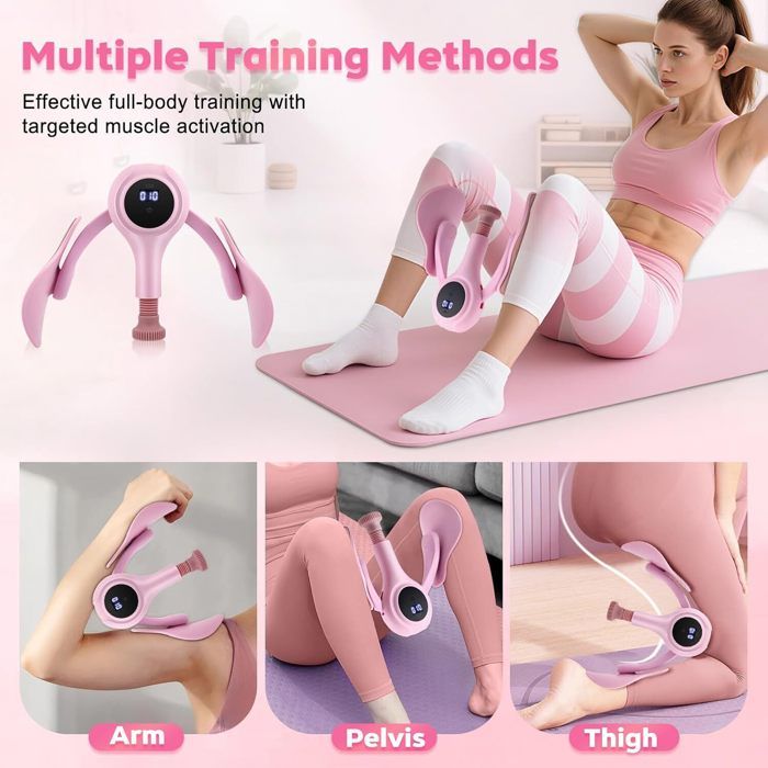 BYYLECL Appareil De Musculation Des Cuisses Pour Le Plancher Pelvien - Produits D'exercice Intelligents Pour Femme - Équipement D'exercice à Domicile - Ciel étoilé - Gris