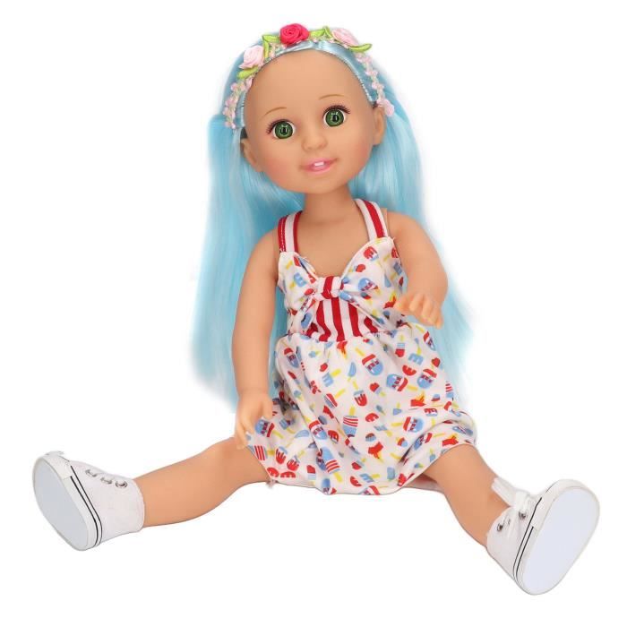 Atyhao Poup e de vinyle d enfants Poup e fille la mode 15 pouces