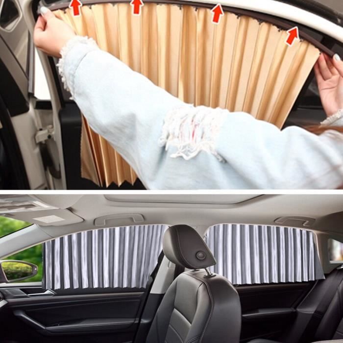 2 Pièces Protection Solaire Voiture Bébé Rideau Magnétique 80x50cm - Occultant UV Et Thermique