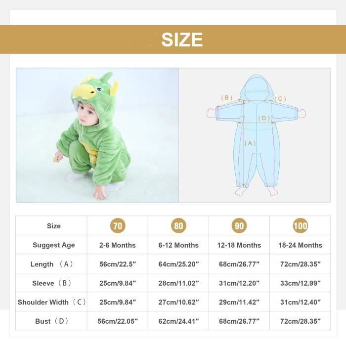 ZGEER Ensemble Unisexe B b Cute Surpyjama en Polaire B b du
