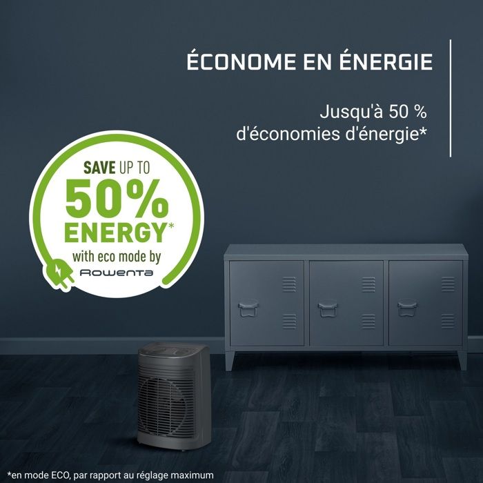 chauffage soufflant 2200w gris foncé - SO6511F2 ROWENTA