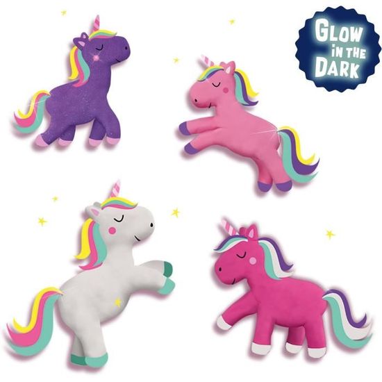 Pâte à Modeler Play Color Dough - Kit Licorne Avec 11 Accessoires, 5 Couleurs, Outils De Modelage, Cadeau Pour Enfants Dès 3 Ans