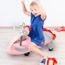 Scooter Pivotant Pour Jouet Bebe Enfants Rose Pale Cdiscount Jeux Jouets