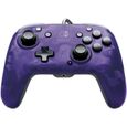 PDP Afterglow Manette Filaire Camouflage Violet Pour Nintendo Switch - Licence Officielle - Port Jack Audio-0