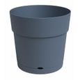 Pot - ARTEVASI - CAPRI - Large - Réserve d'eau - Bleu Ardoise - L39,1 x P39,1 x H37 cm-0