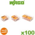 Wago - Pot panaché de 100 bornes de connexion automatique 2, 3 et 5 entrées S221-0