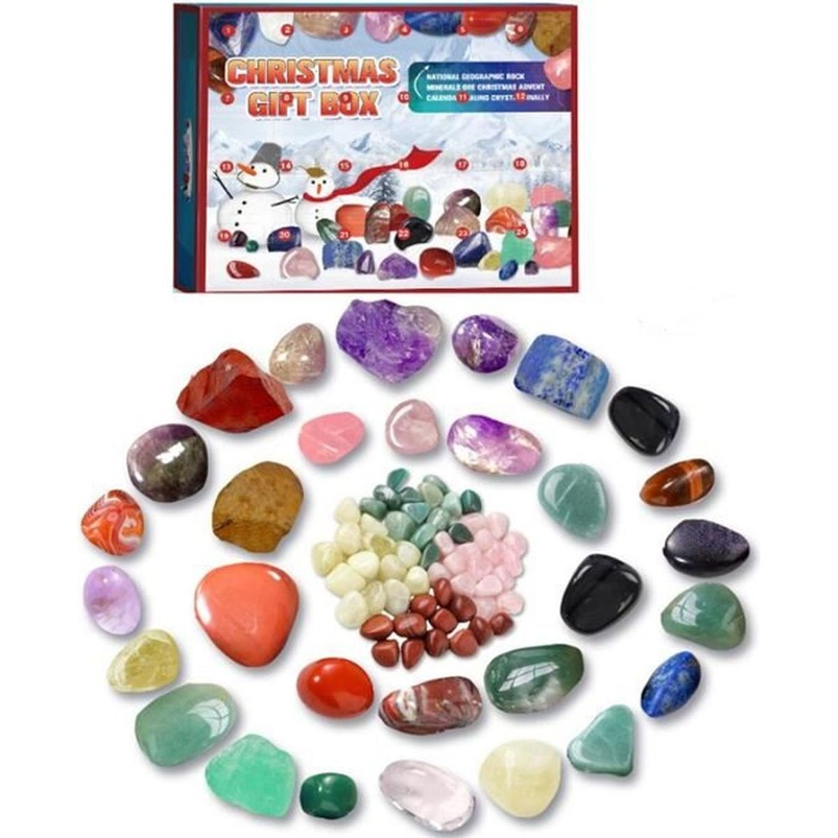 Calendriers De L'Avent, Calendrier De L' De Noël En Cristaux De 24 Jours, Coffret Cadeau En