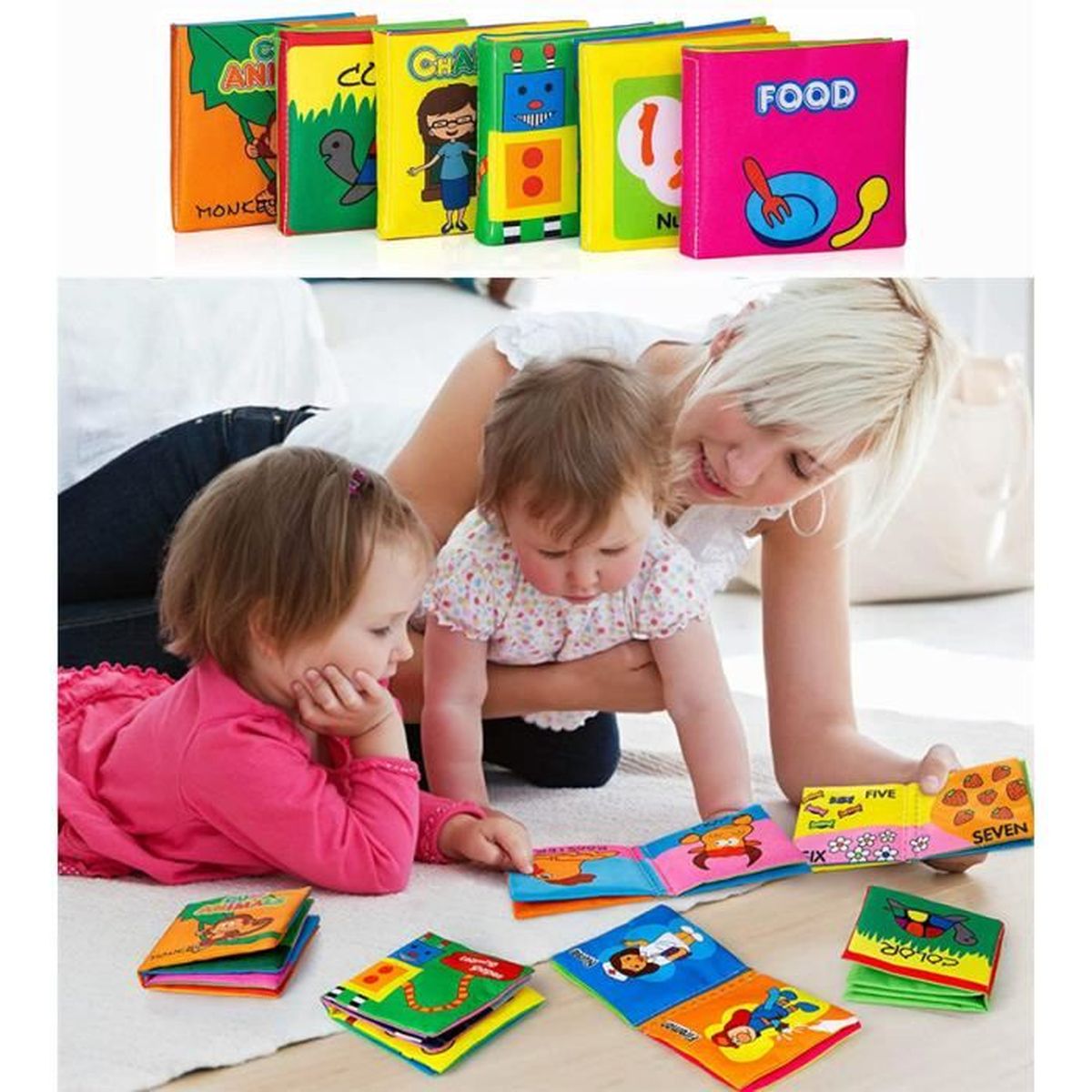 Livre Bebe Livre D Eveil Livre Bebe 6 Mois Livre Bain Bebe Livre Tissu Bebe Livre Enfant 1 An Livre Bebe Eveil Cdiscount Jeux Jouets