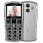 Artfone A400 Téléphone Portable 4G pour Seniors, Grandes Touches, Bouton SOS, Batterie 1800mAh, Station de Charge, Dual SIM, Blanc
