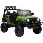 Buggy électrique enfant - AIYAPLAY - télécommande 2.4Ghz - 2 moteurs 12 V - 3 vitesses - vert