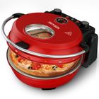 AIRMSEN 2 en 1 Four à Pizza Electrique avec Plateau Grill - 1500W, Température 400°, Diamètre 33cm pour Pizza et Barbecue
