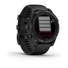 GARMIN - Fenix 7 Pro Solar Edition - Montre connectée à haute performance - Acier, Gray avec bracelet noir