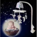 ZUTTA-TECH jouet enfant lit Mobile Hanging rotatif crèche cloche avec lapin Moon Star bébé boîte à musique