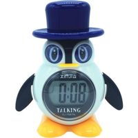 Réveil Montre Parlante en Français en Forme de Pingouin
