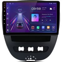AWESAFE Autoradio Android 12 pour Peugeot 107 Toyota Aygo CitroenC1 10 Pouces(2Go+32 Go)avec Carplay GPS WiFi Bluetooth Android