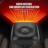 12V-Chauffage de voiture chauffage électrique dégivrage désembuage ventilateur à air chaud haute puissance chauffage de voiture
