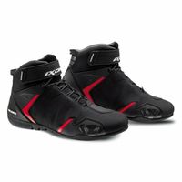 Chaussures moto Ixon gambler waterproof - noir/rouge - 46