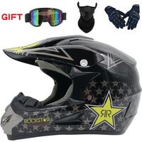 Envoyer 3 pièces cadeau casque de moto enfants casque tout-terrain vélo descente AM DH casque de cross capacete motocross