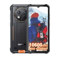 OUKITEL WP28 Smartphone Robuste 8Go + 256Go 10600mAh 48MP 6,52'' FHD+ IP68 Téléphone Incassable Android 13 4G NFC GPS - Orange