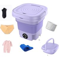 8L machine a laver portable, Mini machine à laver pour les vêtements de bébé, Les sous-vêtements, appartement, - Pourpre