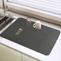 Tapis D'égouttage De Style Fantastique, Tapis à Vaisselle Réversible En Microfibre, Découpable, Séchage Rapide, Antidérapant, Pour Comptoirs De Cuisine, Assiette, Vaisselle (C