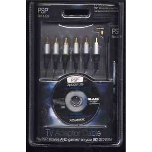 CONSOLE PSP Câble adaptateur TV pour PSP Slim & Lite - Noir - 