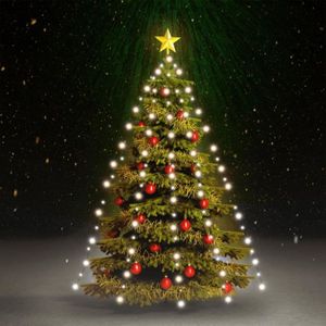 GUIRLANDE D'EXTÉRIEUR XAN-Guirlande lumineuse d'arbre de Noël 180 LED Blanc froid 180 cm