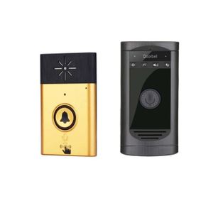 Silver Interphone Vocal sans Fil Sonnettes parl/ées bidirectionnelles Kit dinterphone Sonnette domotique Syst/ème dinterphone int/érieur//ext/érieur /à LED