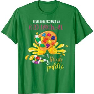CRAYON DE COULEUR Palette - Peintre Retraité - T-Shirt [V1139] - Vert Kelly - XL - Adulte