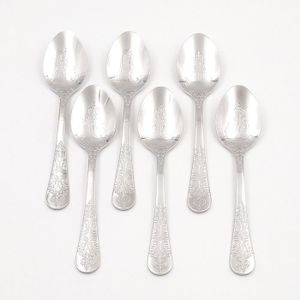 Cuillères à Dessert En Acier Inoxydable - Lot De 16 - Noir Mat