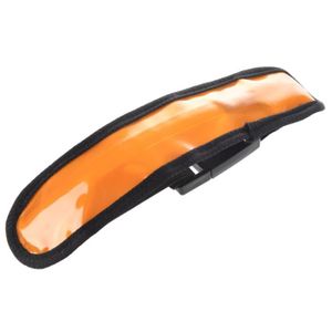SODIAL R Brassards Reflechissant Reglable en Nylon LED Clignotant Haute Visibilite pour la securite Cyclisme de Jogging Course et a Pied-Bleu