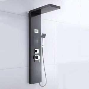 VEVOR Colonne Douche 5 Modes Hydromassage Panneau de Douche en Acier Inoxydable Colonne de Douche à Montage Mural Pulvérisateur Robinet d'eau Argent Système de Panneau de Douche Brossée VEVOR Colonne Douche 5 Modes Hydromassage Panneau de Douche en Acier Inoxydable Colonne de Douche à Montage Mural Pulvérisateur Robinet d'eau Argent Système de Panneau de Douche Brossée